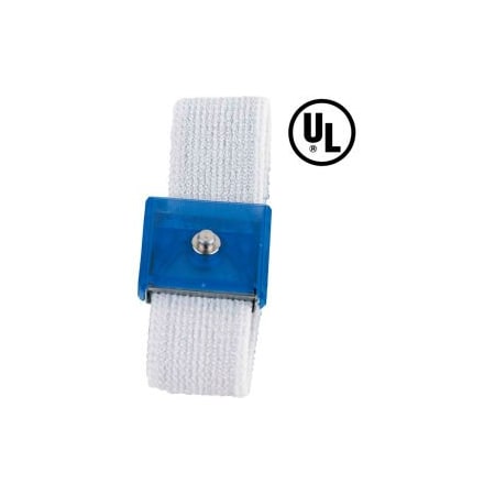 Desco Industries Inc Desco Jewel Adjustable Elastic Wrist Strap 09105 - White 9105